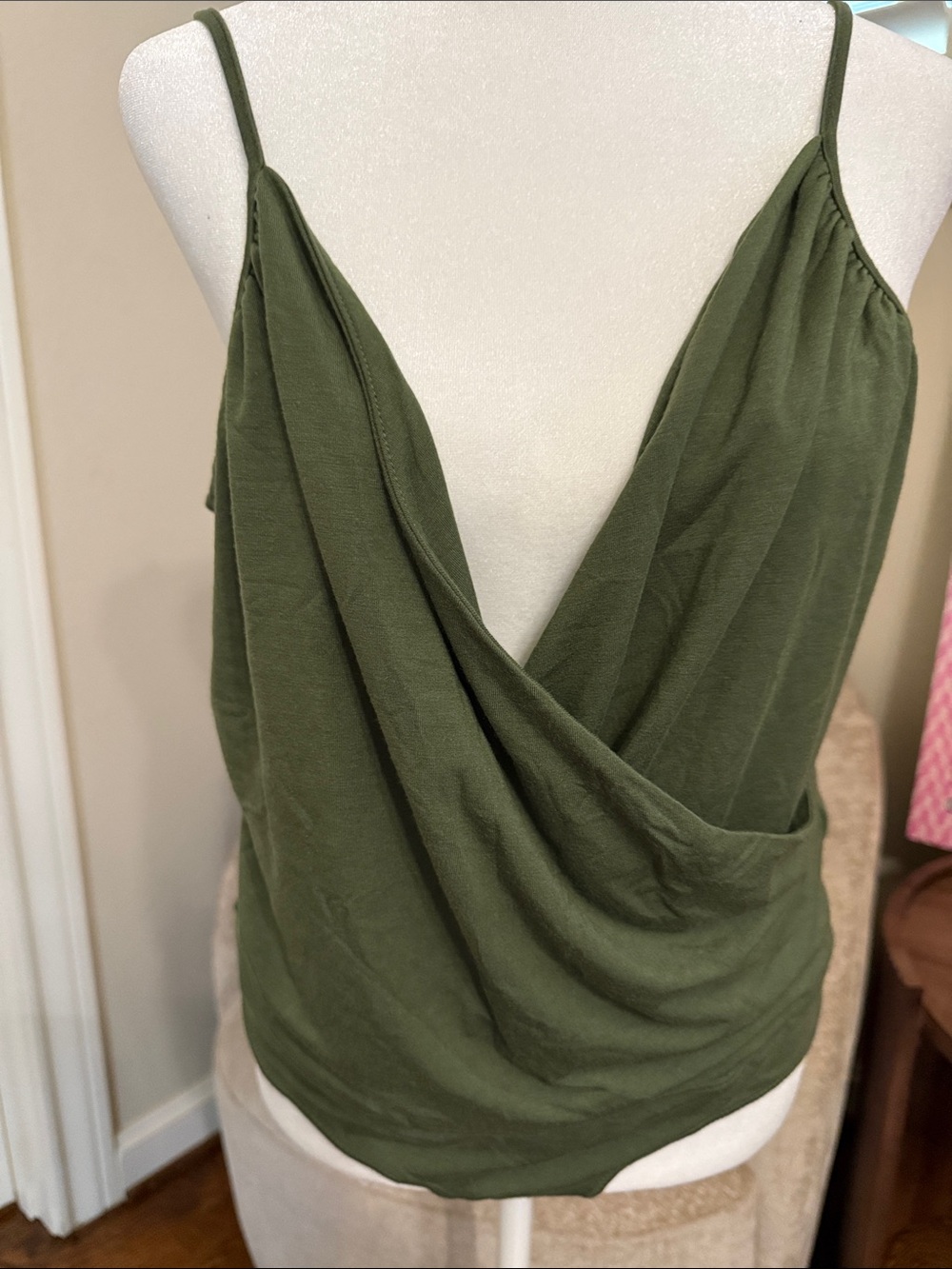 JCrew NWT bodysuit, army green, Large